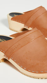 swedish hasbeens Women's Swedish Husband Clog,Nature,5 M US