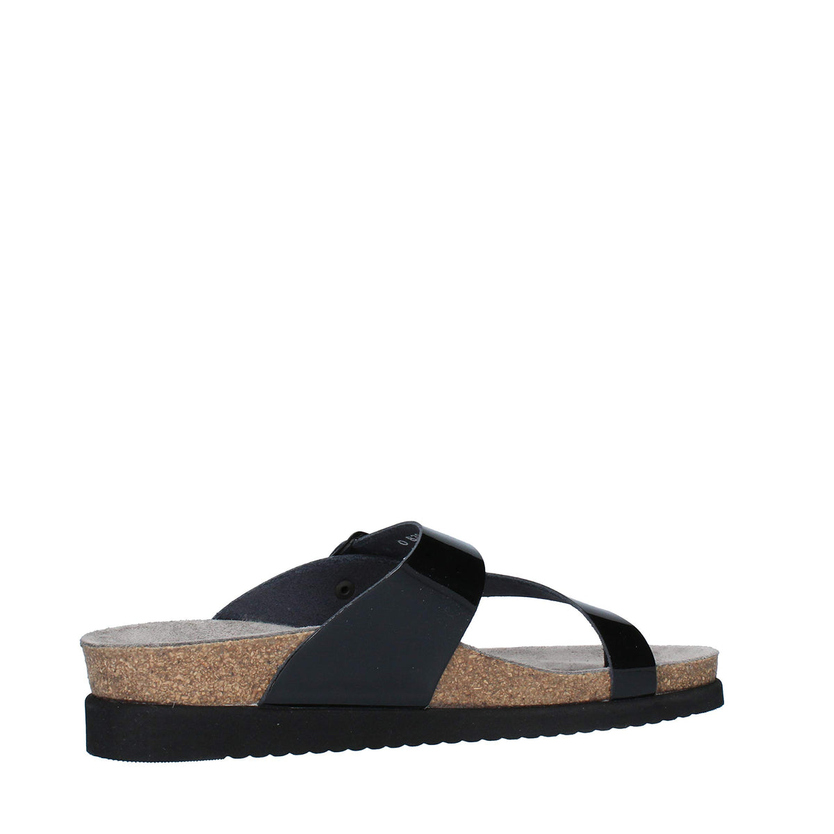 Mephisto Helen Black Patent Womens Sandals Size 39 EU