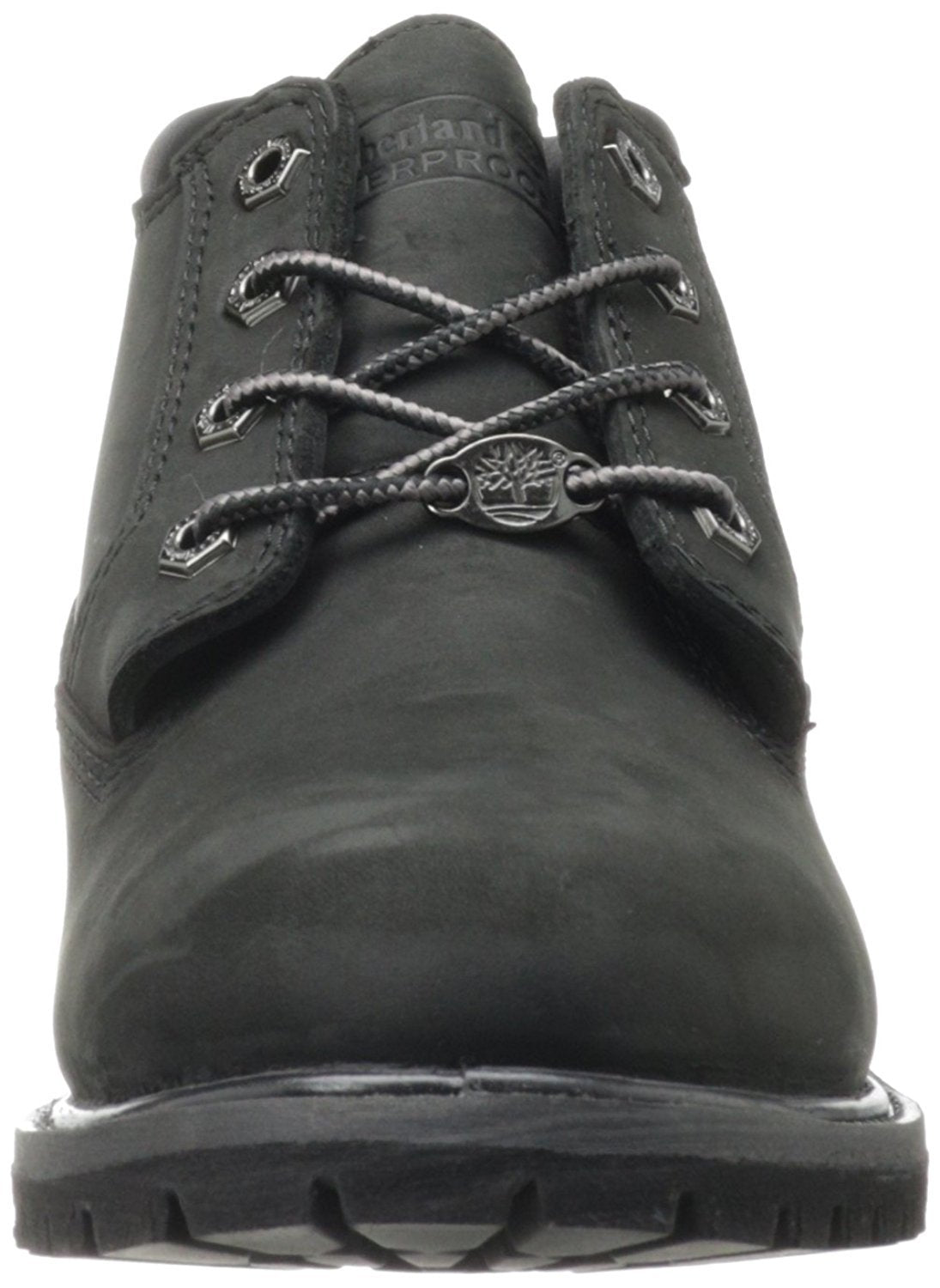 Timberland® Nellie Chukka Boots for Women – Full Grain Leather Upper – Removable Footbed – Rubber Outsole Black Nubuck 8.5 B - Medium