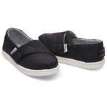 TOMS Kids Black Quilted Tiny Classics 10012566 (Size: 5)