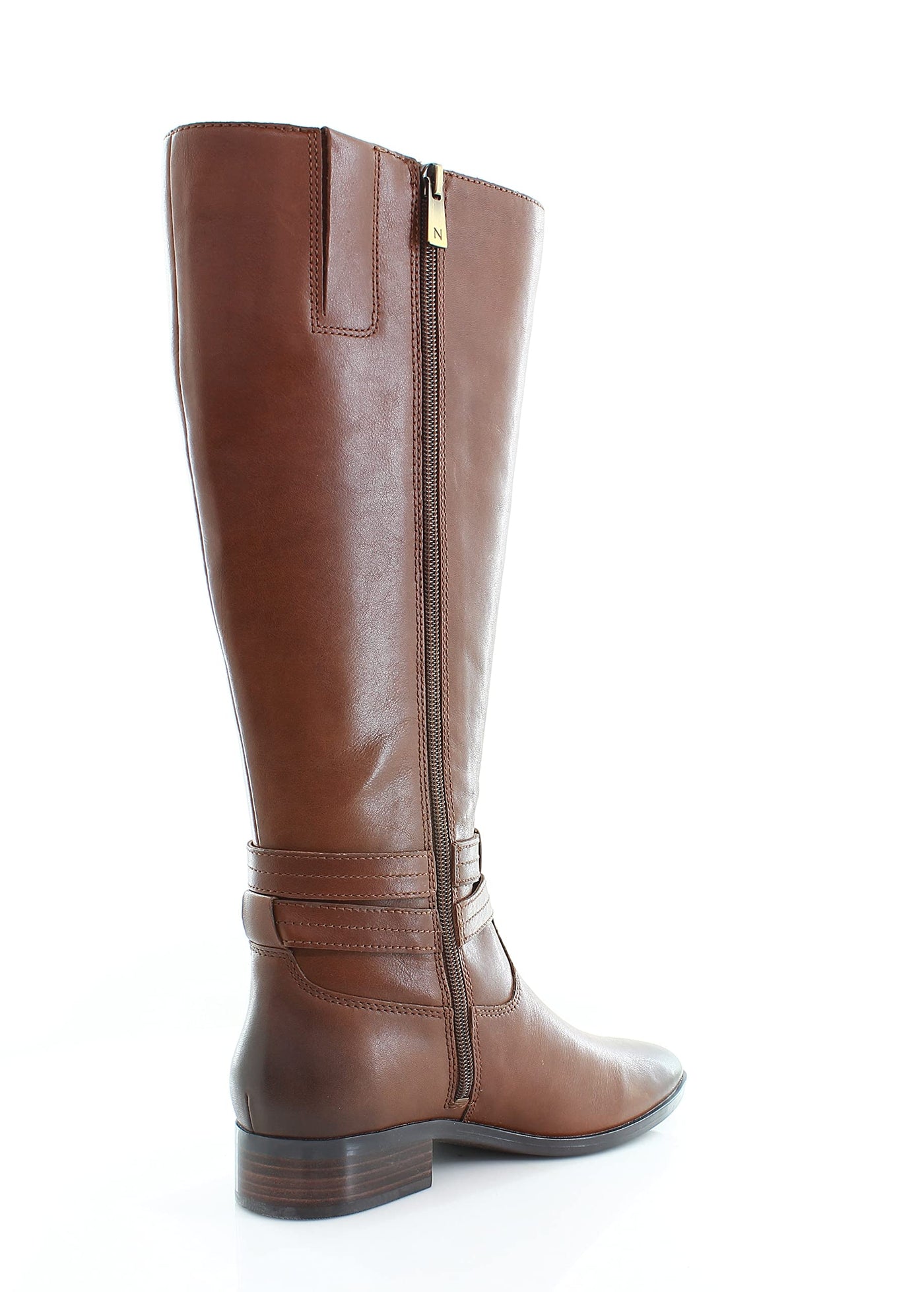 Naturalizer Reid Wide Shaft Cinnamon Leather 9.5 M (B)