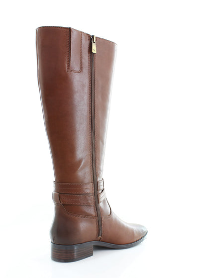 Naturalizer Reid Wide Shaft Cinnamon Leather 9.5 M (B)