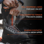 Simms Tributary Rubber Sole Wading Boots for Men and Women - Rugged Fishing Shoes with Ankle Support and Traction Control - Basalt - 6