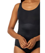 SPANX® Thinstincts® 2.0 Tank Panty Bodysuit for Women – Printed Power® Technology – Blended Fabric Very Black MD One Size