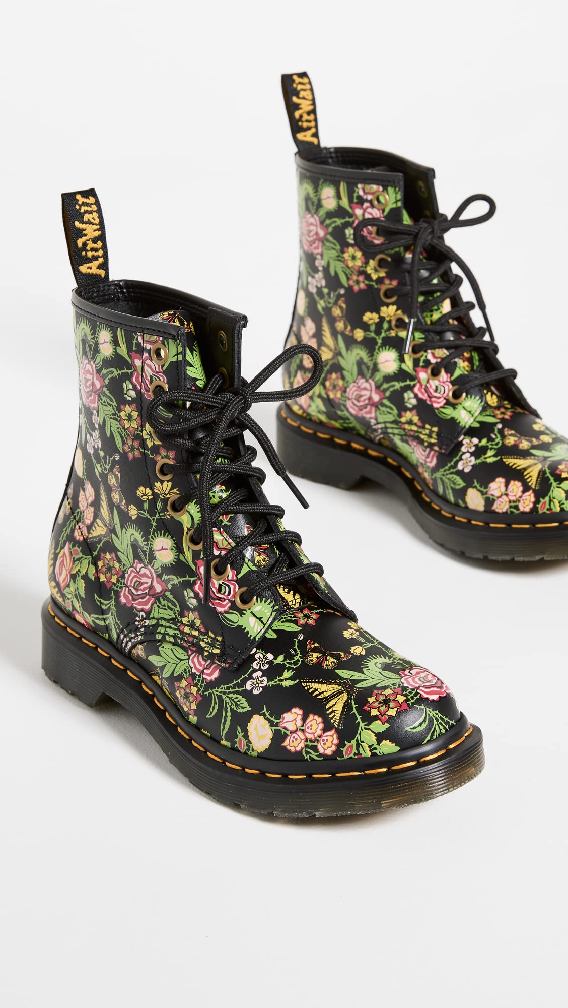 Dr. Martens 1460 Bloom Black Bloom Backhand UK 6 (US Women's 8) M