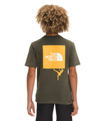 THE NORTH FACE Boys' Short Sleeve Graphic Tee New Taupe Green X-Large