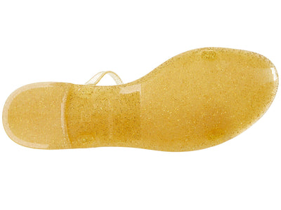 Stuart Weitzman Sawyer Slide Gold 6 M