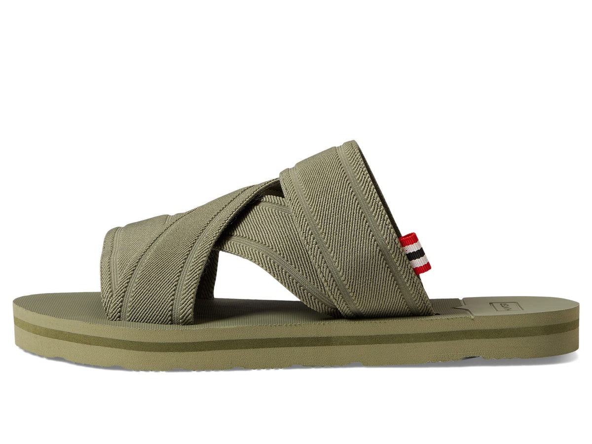 Hunter Womens Elastic Crossover Slide Lichen Green 10 M