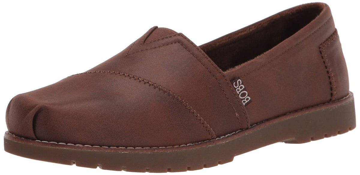 Skechers BOBS Womens Chill Lugs-Urban Spell Loafer, Brown, 7.5
