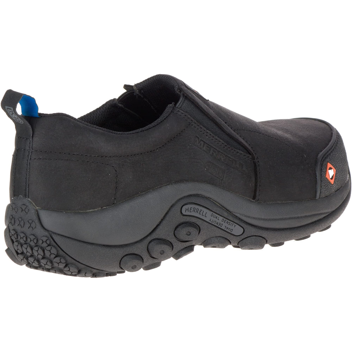 Merrell Jungle Moc Leather Moc Composite Toe SD+ Black 7 M