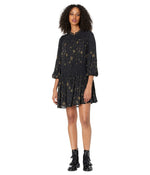 AllSaints Isobella Selene Embroidered Dress Black 2