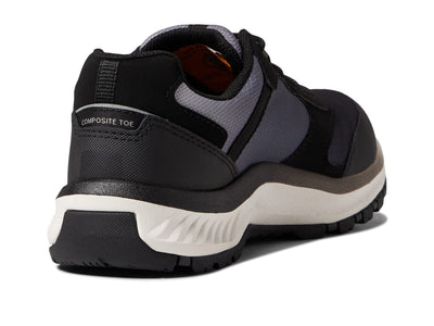 CAT Footwear Women's Quake Composite Toe Construction Shoe, Black/Medium Charcoal, 10