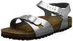 Birkenstock Rio Silver Birko-flor Girls / Womens Sandals (33.0 N)
