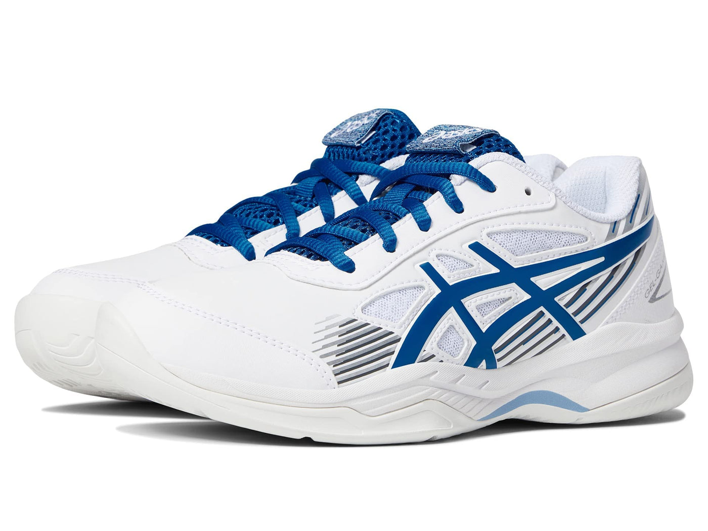 ASICS Boy's Gel-Game 8 GS (Little Kid/Big Kid) White/Lake Drive 4.5 Big Kid M