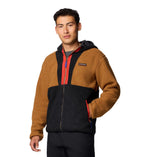 Columbia Men's Backbowl II Remastered Full Zip Hoodie, Camel Brown/Black, Medium