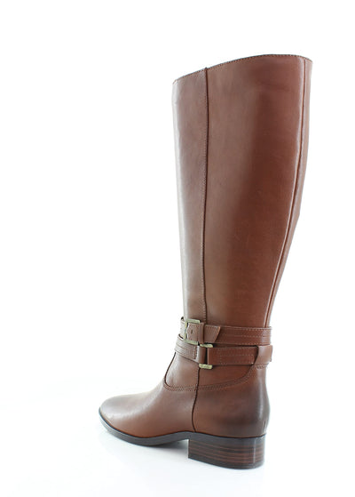 Naturalizer Reid Wide Shaft Cinnamon Leather 9.5 M (B)