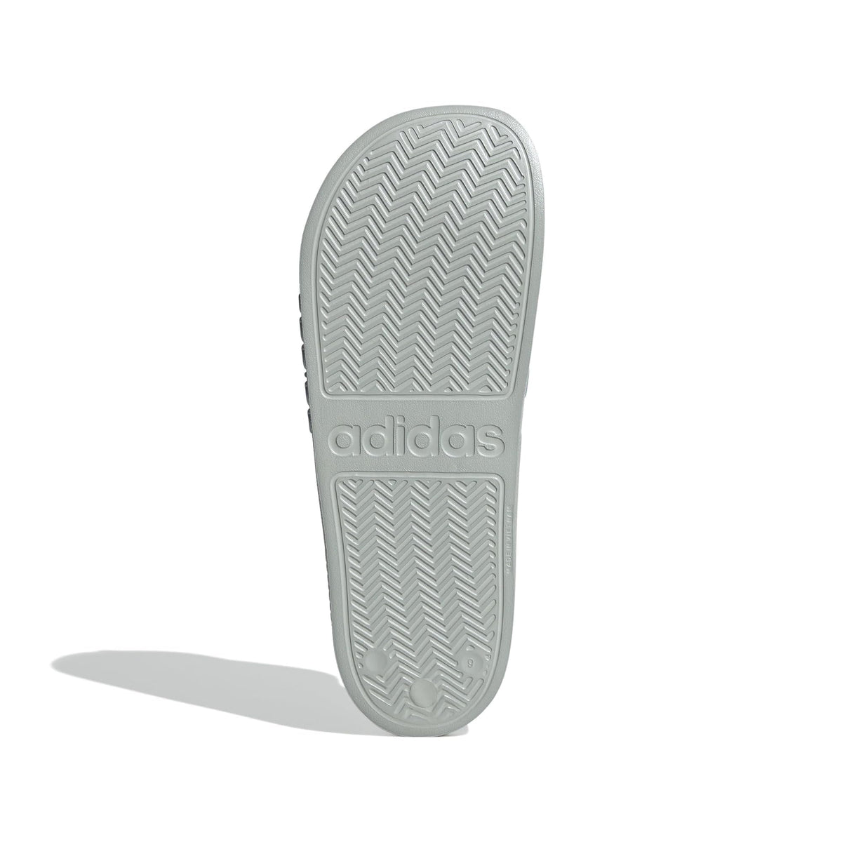 adidas Adilette Shower Slides Wonder Silver/Magic Grey Metallic/Wonder Blue Men's 8, Women's 9 Medium