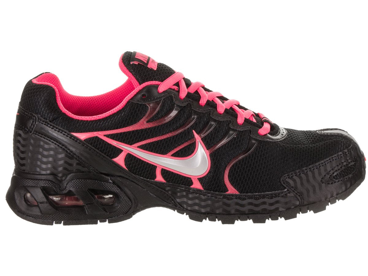 Nike Womens Air Max Torch 4 Running Shoes Black/Silver/Pink Flash 6.5