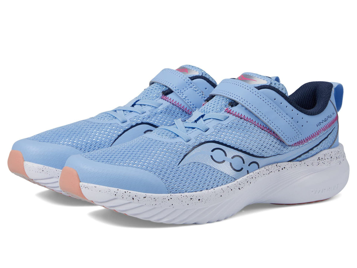 Saucony Kinvara 14 Alternative Closure Sneaker, Light Blue, 11 US Unisex Big Kid