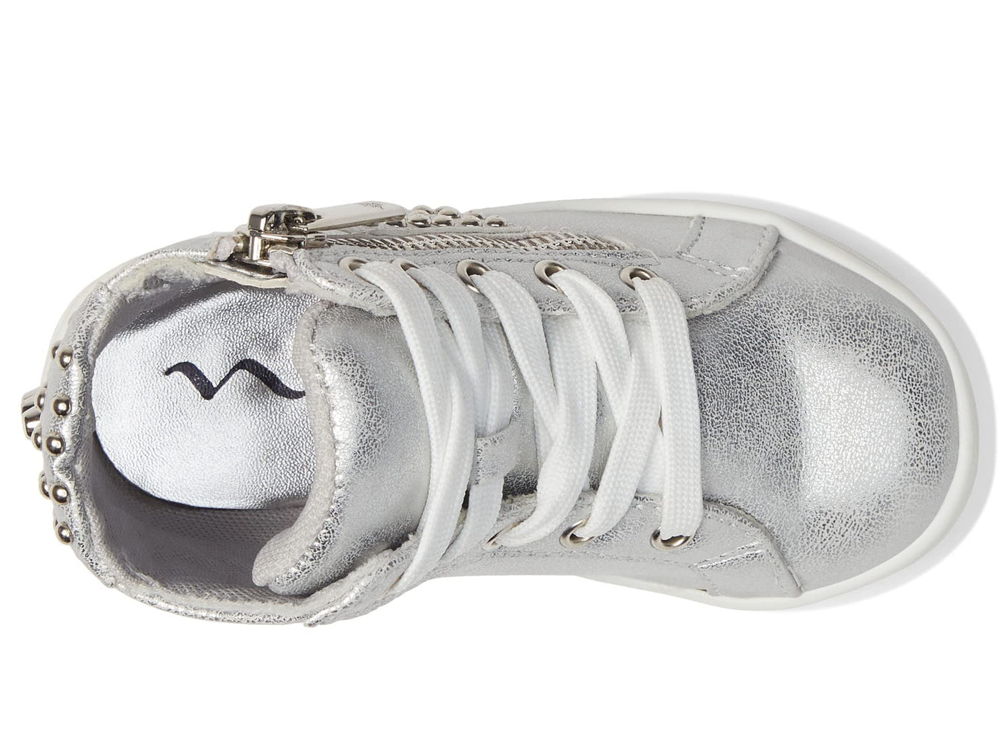 NINA Girl's Ivette (Toddler/Little Kid/Big Kid) Silver Distressed Metallic 4 Big Kid M