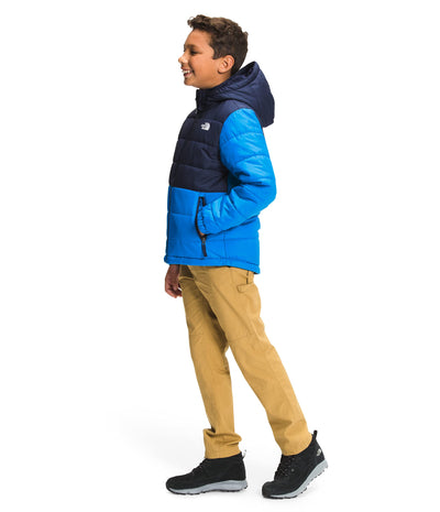 THE NORTH FACE Boys' Reversible Mount Chimbo Full Zip Hooded Jacket, Hero Blue, XX-Small