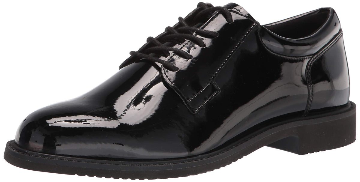 Bates Men's Sentry LUX Oxford HIGH Gloss, Black, 15