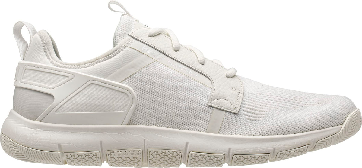Helly-Hansen Men's Henley Lightweight Breathable Sailing Watersports Shoes, 001 White/Metallic Silver - 9