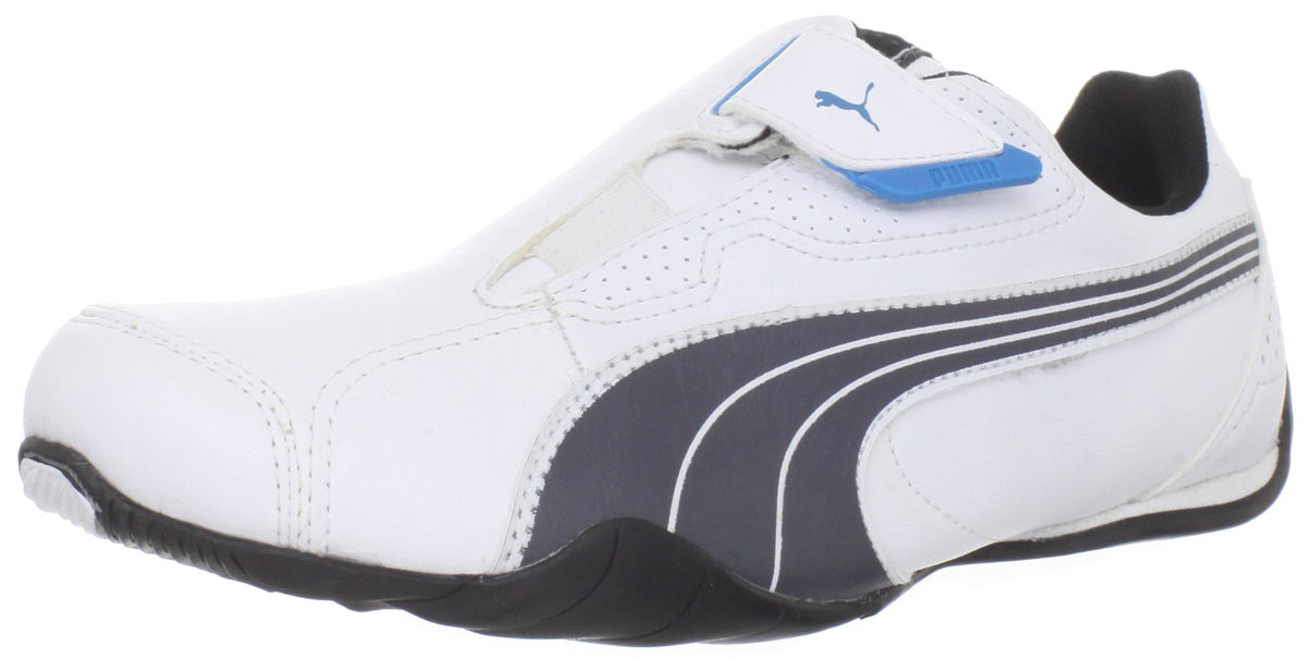 PUMA Men's Sneaker Casual Shoes 11 Women/9.5 Men White/Dark Shadow/Black