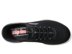 Skechers Men's Summits High Range Hands Free Slip-in Sneaker, Black/Charcoal, 10