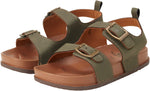 Rugged Bear Toddler Boy's Sandals - Strappy Sandals with Buckles 5 Toddler Olive