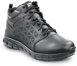 Reebok Work Sublite Cushion Work, Men's, Black, Mid-Athletic Style, MaxTrax Slip Resistant, Soft Toe Work Shoe 9.5 Wide