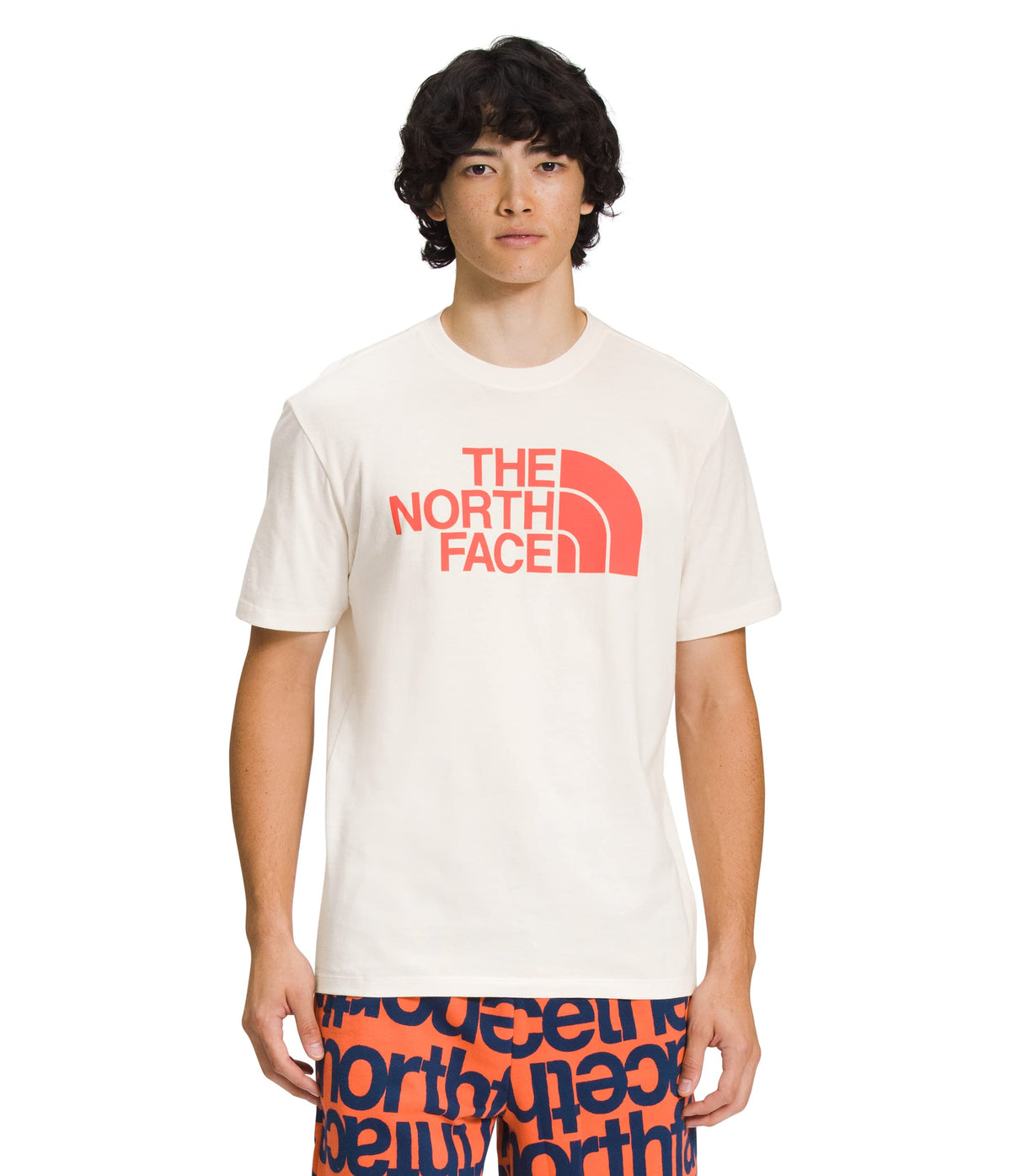 The North FACE Half Dome Short-Sleeve T-Shirt - Men's Gardenia White/Retro Orange, S
