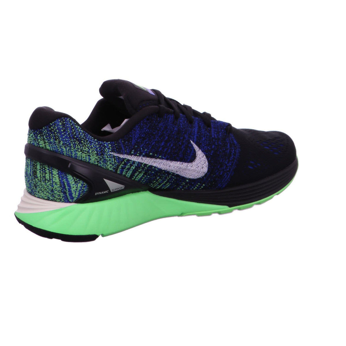 Nike Men's Lunarglide 7 Running Shoe (13 M US, Black/Sail/Racer Blue/VLTG Grn)