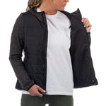The North Face Flare Hybrid Full Zip Womens Fleece TNF Matte Black S