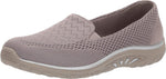 Skechers Womens Loafer Flat, Dark Taupe, 7