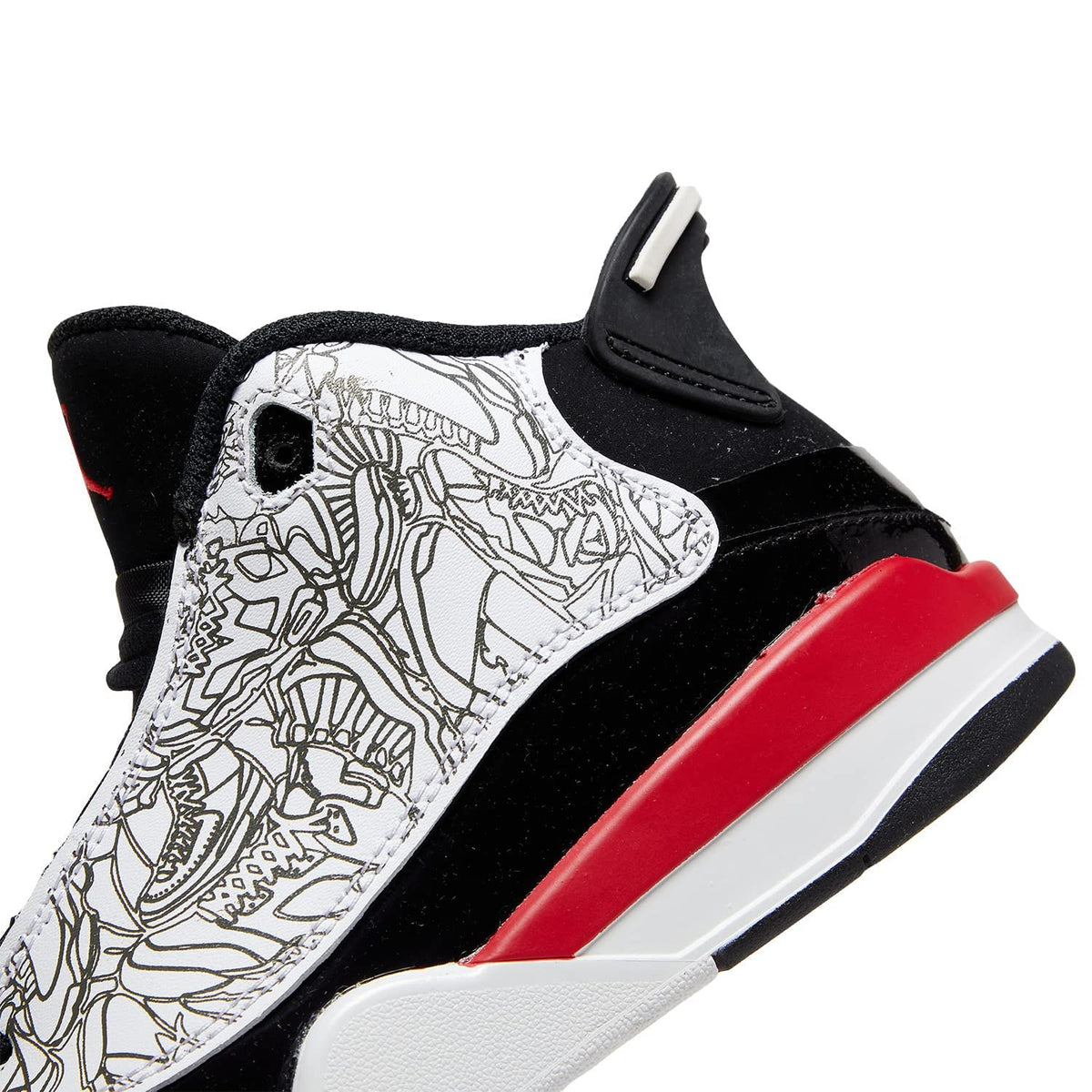 Jordan Boy's Dub Zero (Little Kid) White/Fire Red/Black 12 Little Kid M