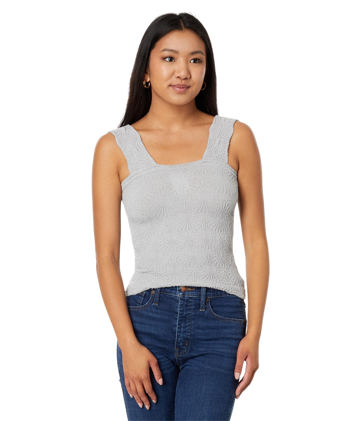 Free People Women's Love Letter Cami, Evening Haze Medium-Large