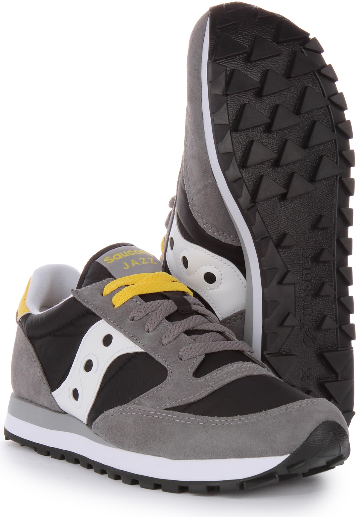 Saucony Men's Jazz Original Sneaker, Grey/Black, 11