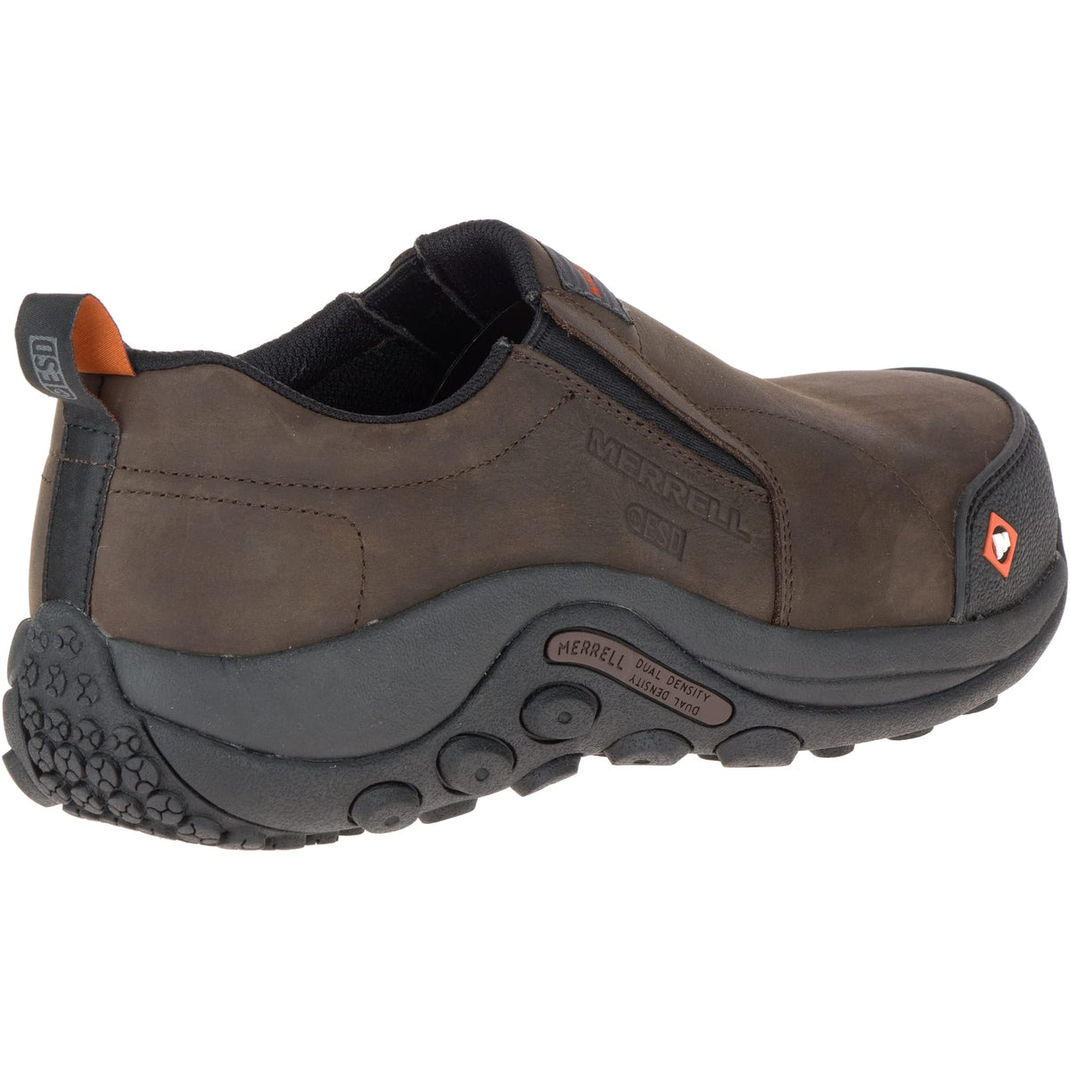 Merrell Jungle Moc Leather Comp Toe SD+ Work Shoe Wide Width Men Espresso