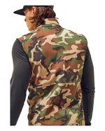 Simms Rogue Fleece Vest, Water Resistant Sleeveless Vest, Woodland Camo, Medium