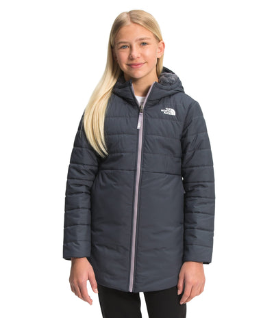 THE NORTH FACE Reversible Mossbud Swirl Parka - Girls' Vanadis Grey, XXS