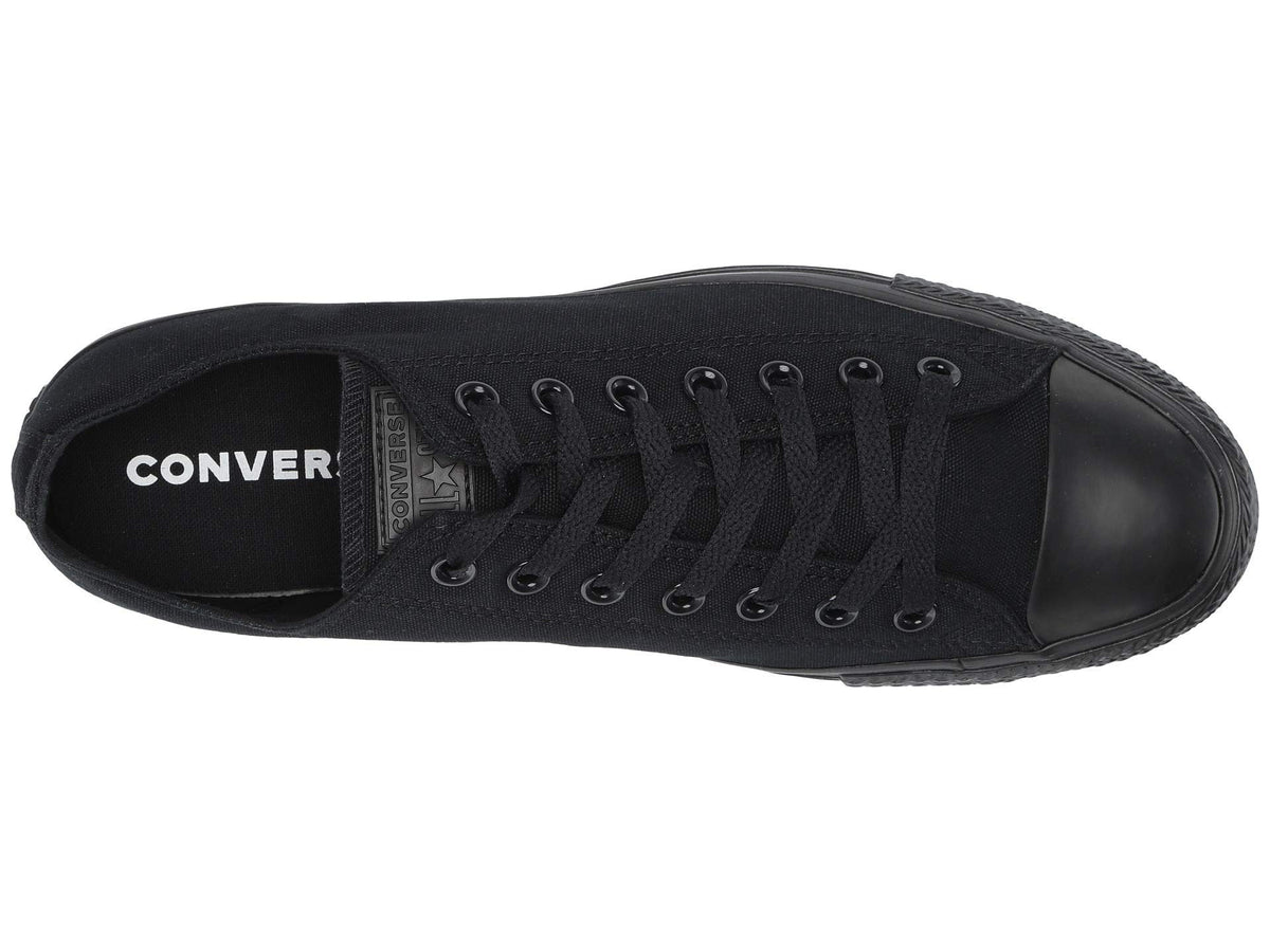 Converse Unisex Low TOP Black Mono Size 7 M US Women / 5 M US Men