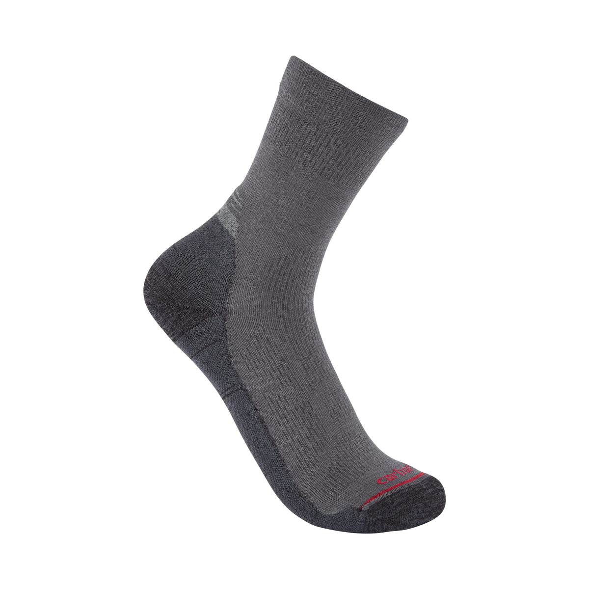 Carhartt Women's SS9140W Women's Lightweight Synthetic-Merino Wool Blend Short Crew Sock Medium Gray