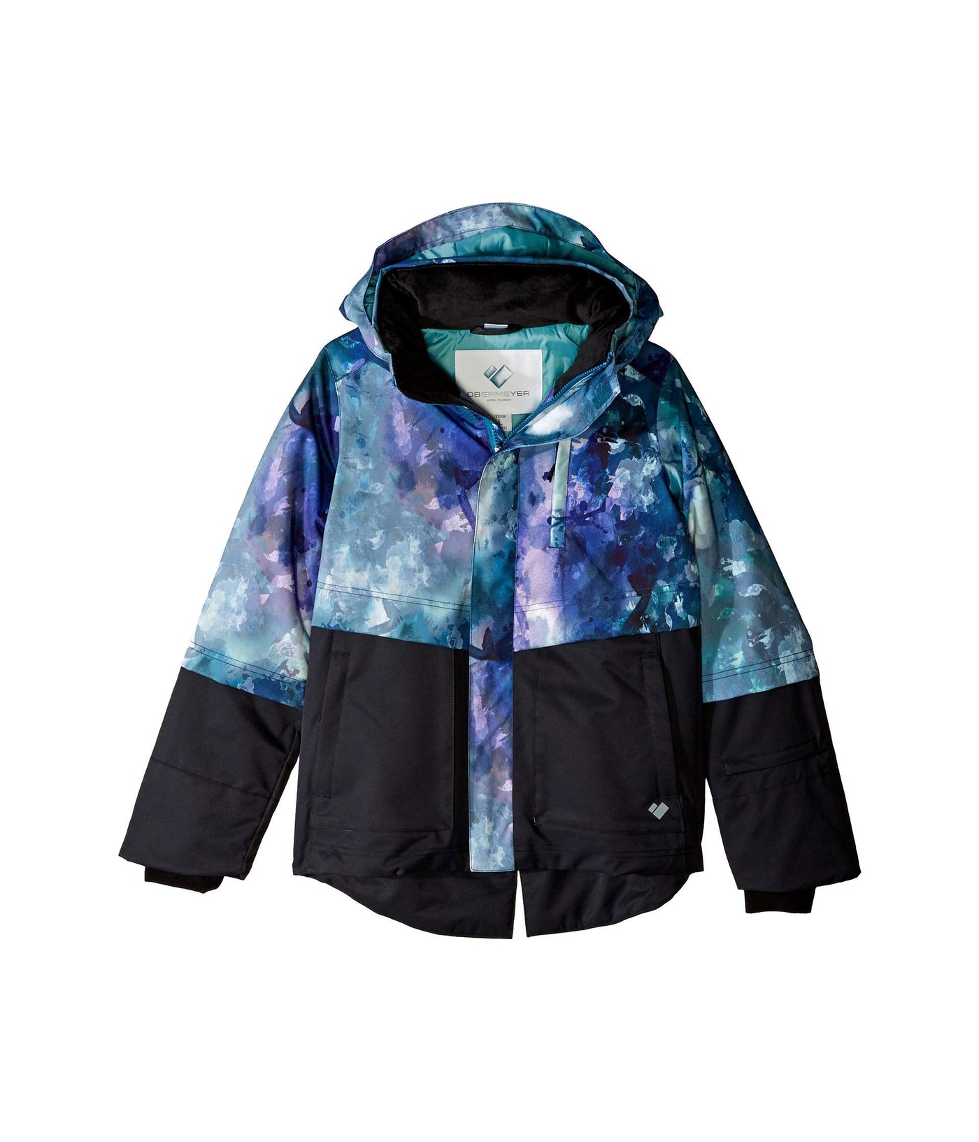 Obermeyer Kids Girl's June Jacket (Big Kids) Watercolor Floral SM (8 Big Kids)