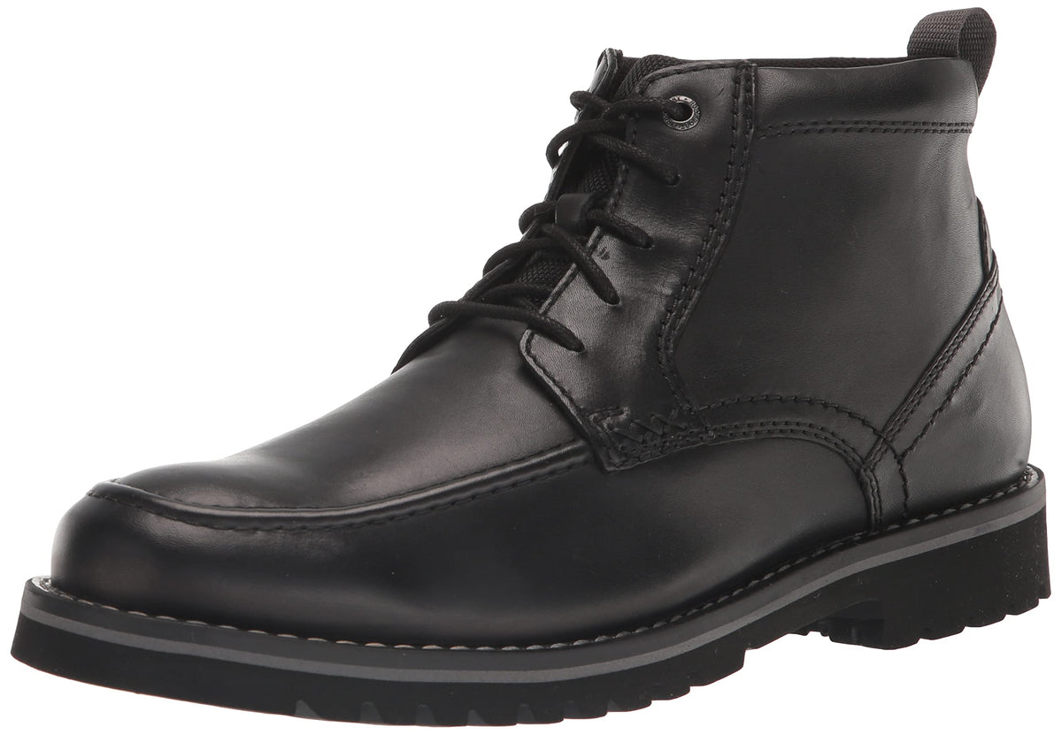 Rockport Men's Mitchell Moc Boot Ankle, Black, 11
