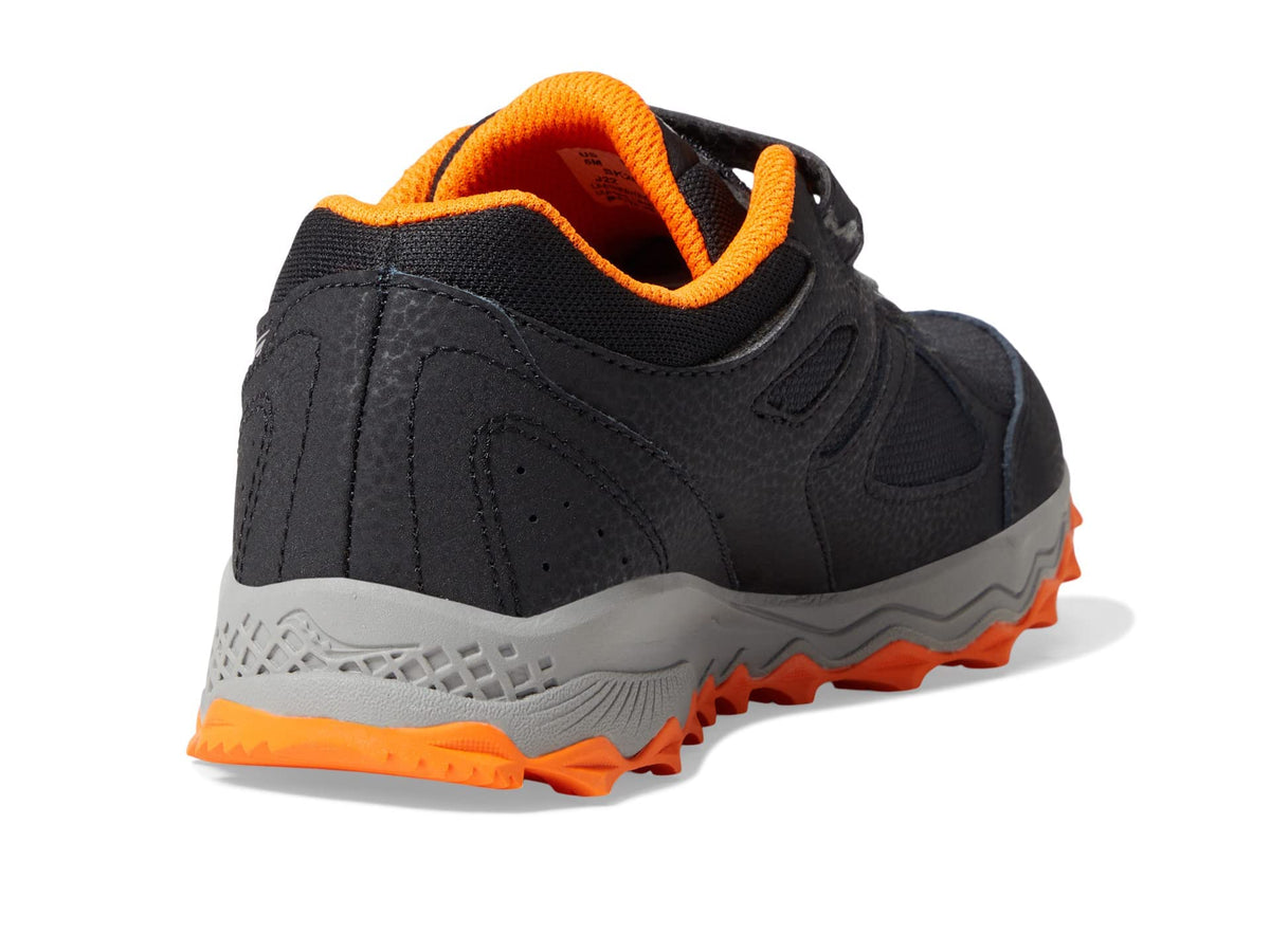 Saucony Cohesion Tr14 Alternative Closure Sneaker, Black/Orange, 1.5 Wide US Unisex Little_Kid