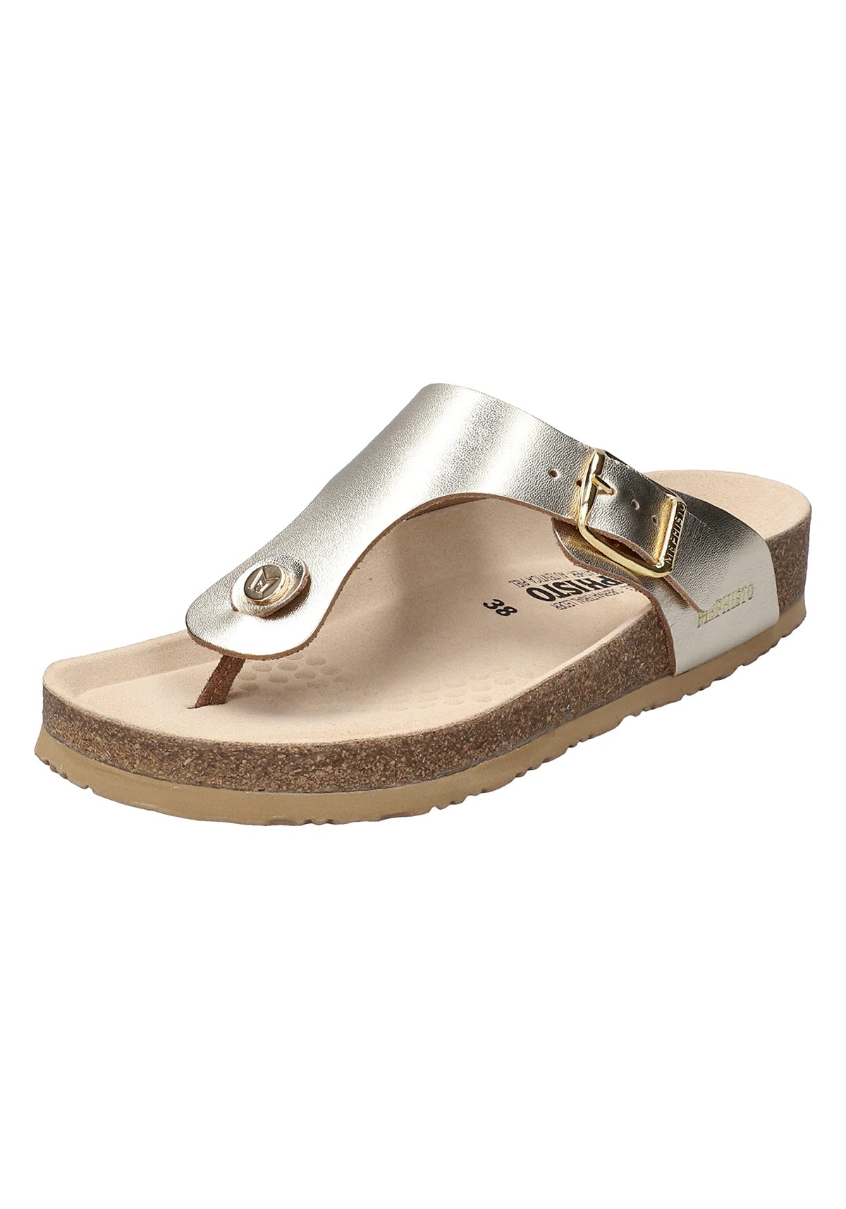 Mephisto Women's Melinda Sandal, Gold Vega, 9