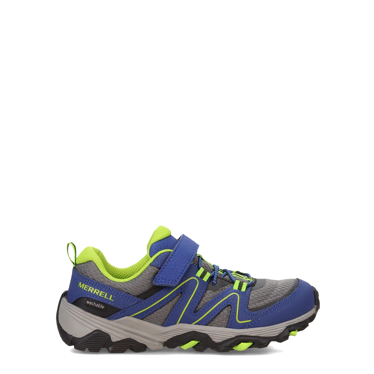 Merrell Trail Quest Hiking Sneaker, Blue/Green, 6 Wide US Unisex Little_Kid