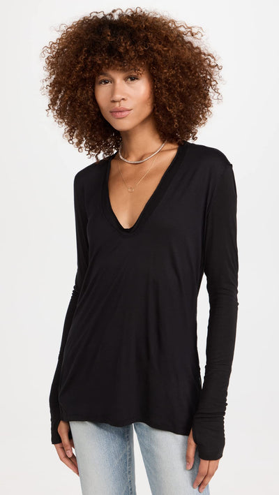 Free People Women's Fresh and Clean Top, Black, S