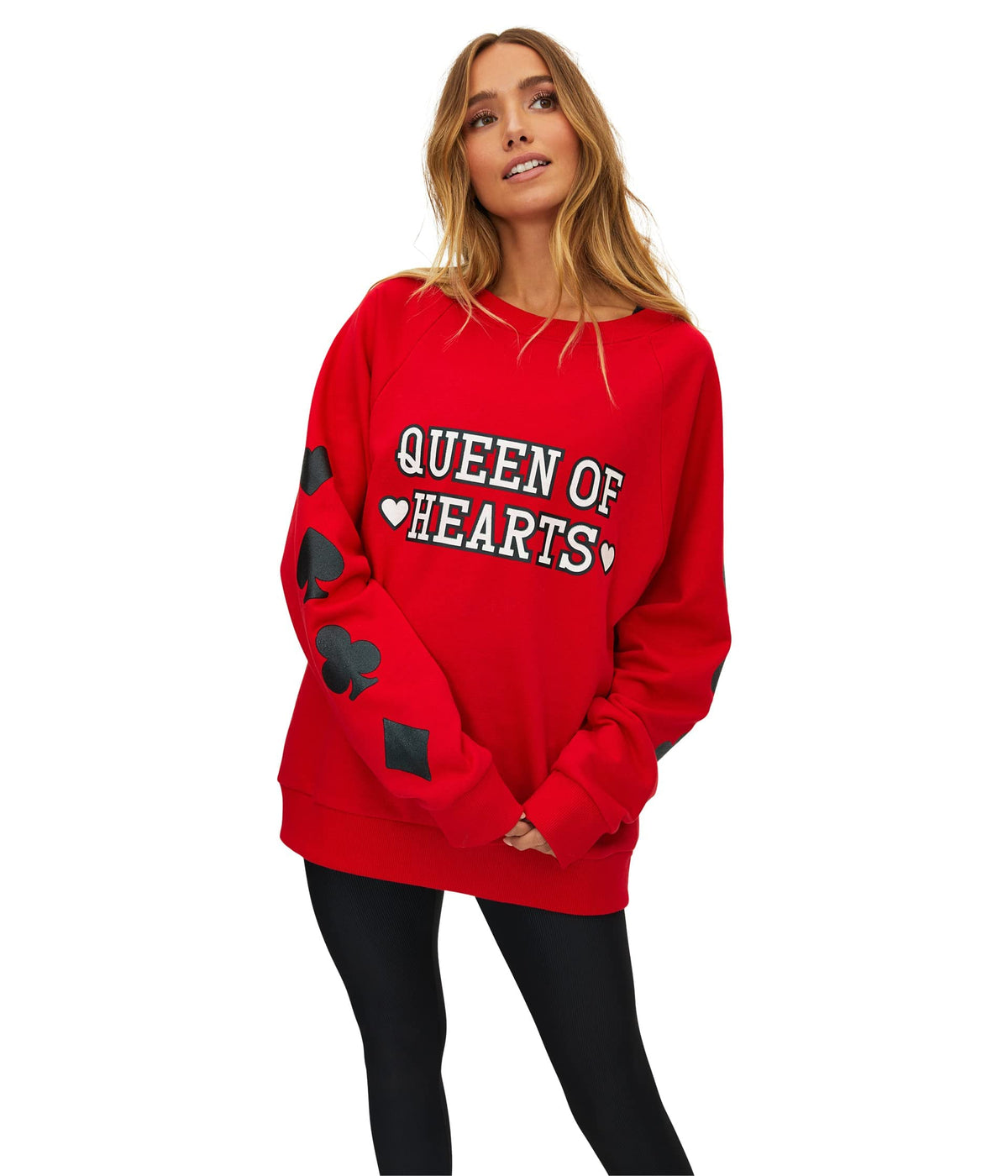 Beach Riot Queen of Hearts Sweater Scarlett MD